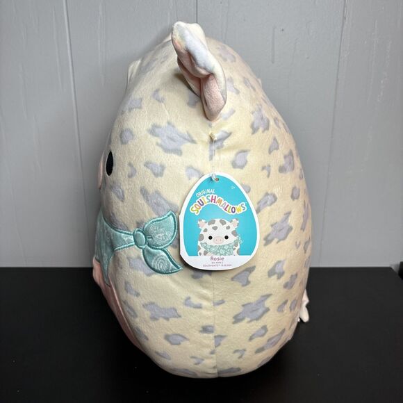 Squishmallows Rosie the Pig 14 inch Stuffed Animal with Bandana With Tags - Picture 2 of 11